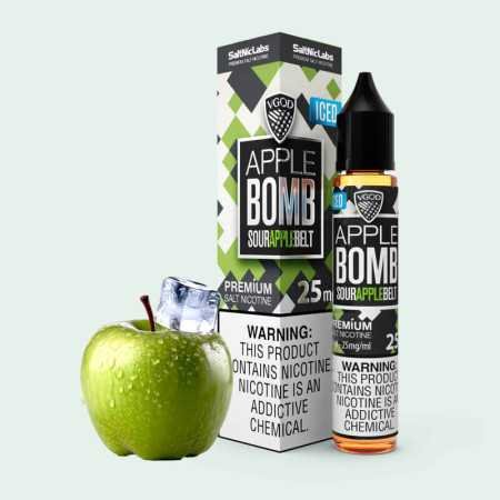 Apple Bomb Ice Salt Vgod Green Apple 30mL